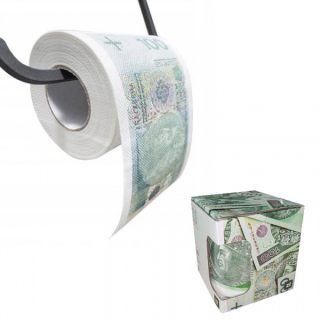 TOALETNÝ PAPIER 100 PLN darček k 18-99 narodeninám pre manžela, muža, muža